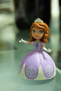 Close-up of figurine toy