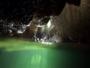 Rocks in water