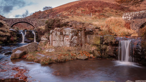 River flowing through rocks