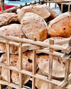 Close-up of bread for sale in store