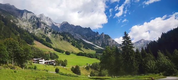 Panoramic view of landscape against sky