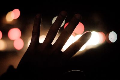 Close-up of human hand