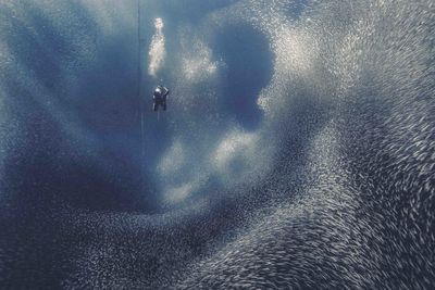 Full frame shot of person on snow