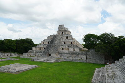 View of historical building against cloudy sky