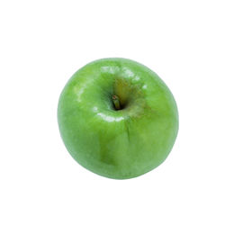 Close-up of apple against white background