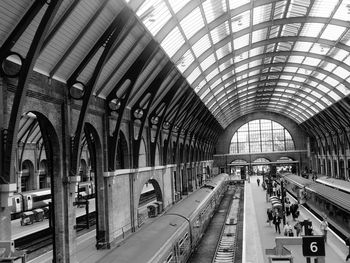 Railroad station platform