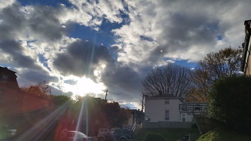 Low angle view of cloudy sky