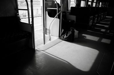 Interior of train