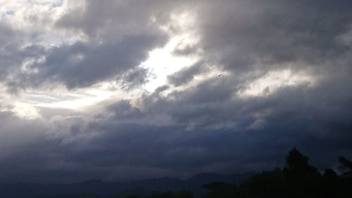 Low angle view of clouds in sky