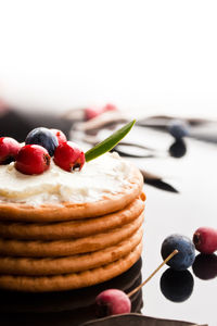 Close-up of cake on table