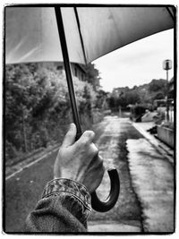 Close-up of cropped hand