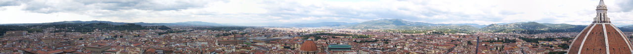Clouds over mountain range