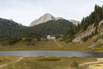 Kärlingerhaus at berchtesgaden national park in autumn