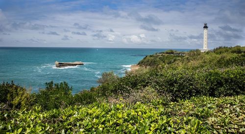 Scenic view of sea against sky