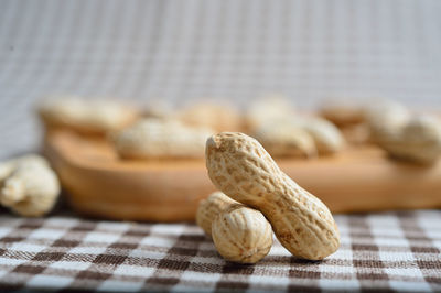 Close-up of bread on table