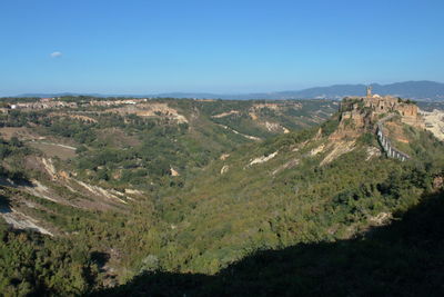 Scenic view of landscape against clear sky