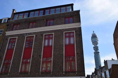 Low angle view of building against sky