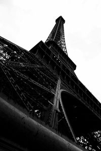 Low angle view of eiffel tower