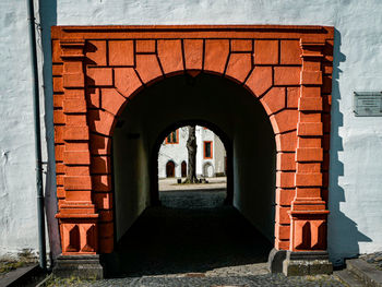 Entrance of historic building