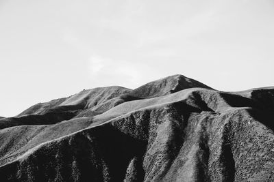 Low angle view of mountain against sky