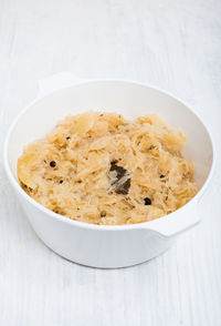 Close-up of bread in bowl