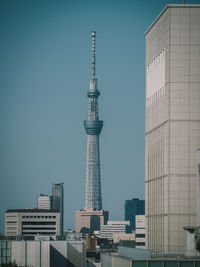 Low angle view of skyscrapers