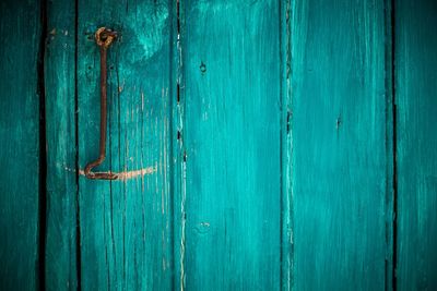 Full frame shot of blue door