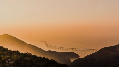 Scenic view of mountain against sky