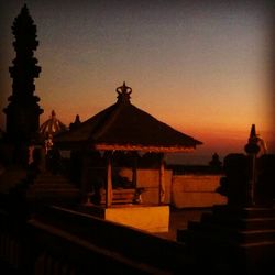 Temple at sunset