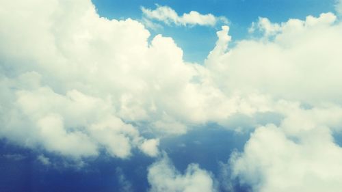 Low angle view of clouds in sky
