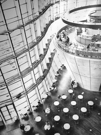 high angle view