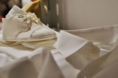 Close-up of baby clothing