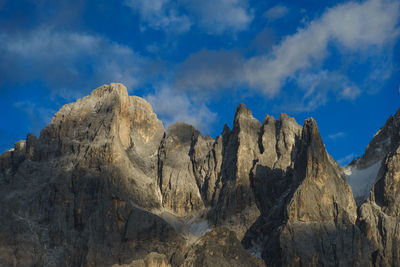 Panoramic view of mountains against sky