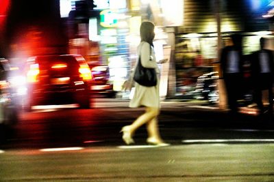 City street at night