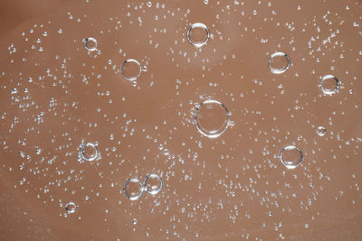 Full frame shot of bubbles in water