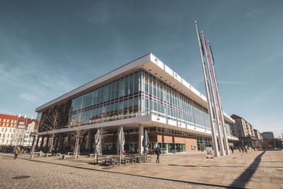 Low angle view of building against sky