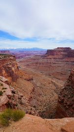 Scenic view of desert against sky
