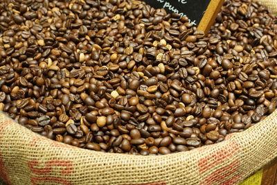 Close-up of coffee beans