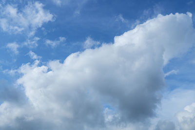 Low angle view of clouds in sky