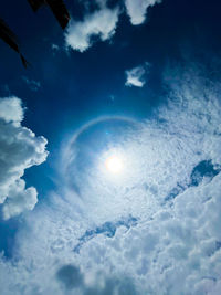 Low angle view of clouds in sky