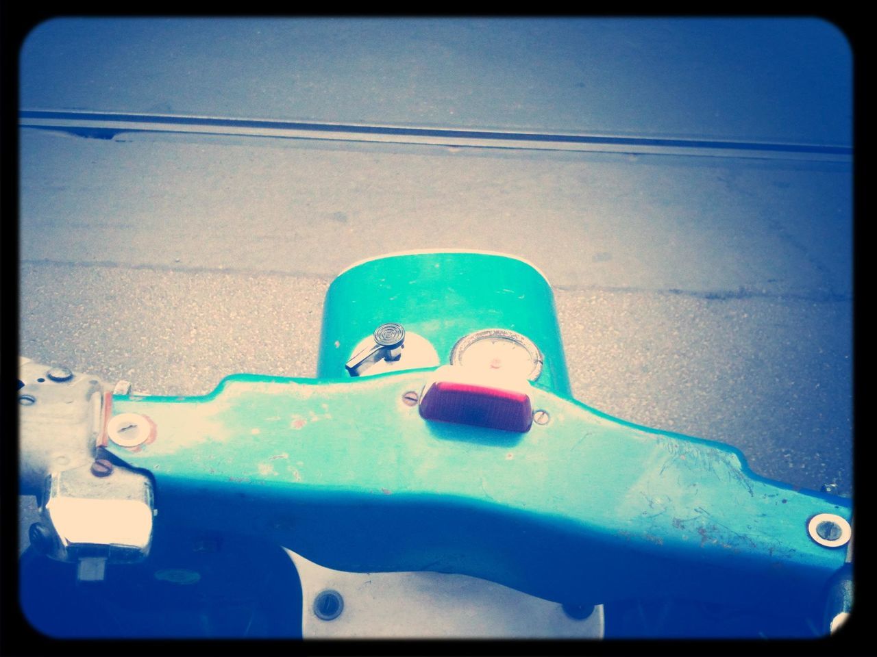 transfer print, blue, auto post production filter, metal, transportation, rusty, abandoned, mode of transport, old, close-up, no people, obsolete, land vehicle, day, deterioration, damaged, metallic, run-down, protection, weathered