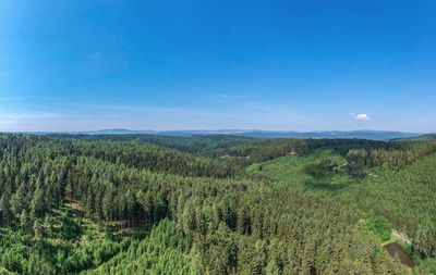 Scenic view of land against sky