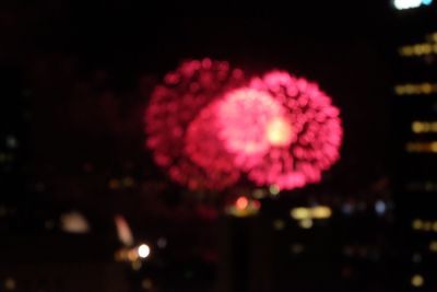 Low angle view of illuminated lights