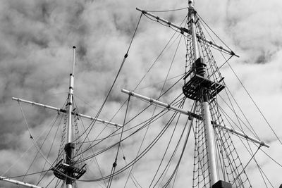 Low angle view of ferris wheel against sky