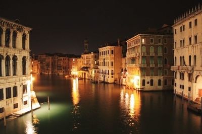 View of river with buildings in background