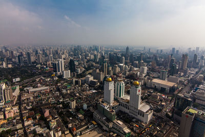 High angle view of cityscape