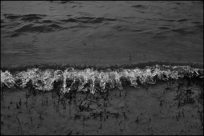 Full frame shot of snow covered land