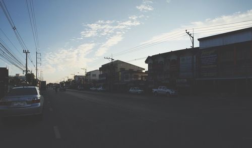 View of city street