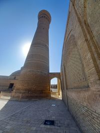 Low angle view of historical building against sky