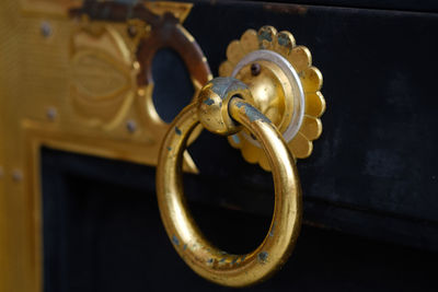 Close-up of door knocker